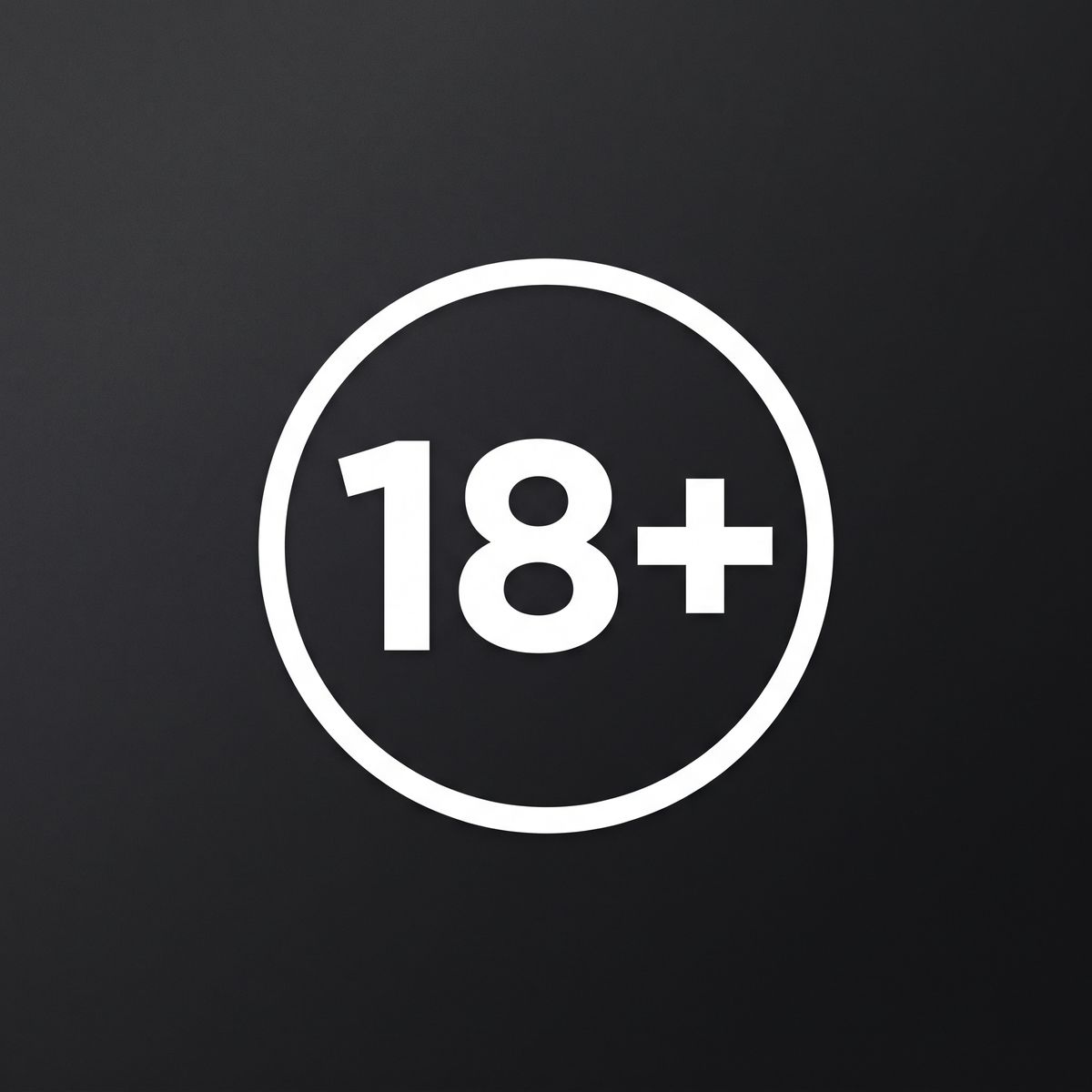 18 plus leeftijdsbeperking badge